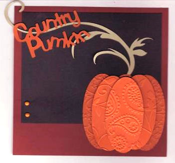 6x6 Country Pumkin