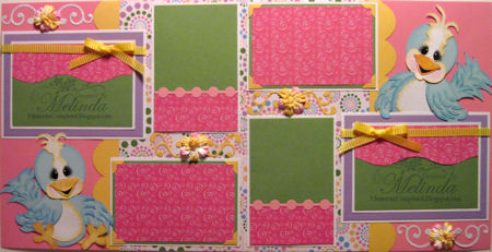 Spring Blue Bird Layout