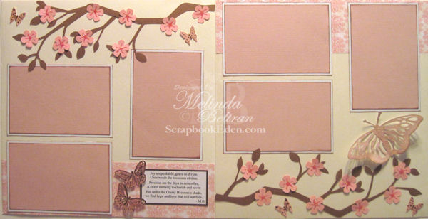 Cherry Blossoms Layout