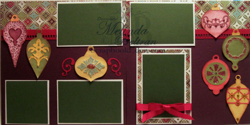 Deck the Halls Layout - Ornaments