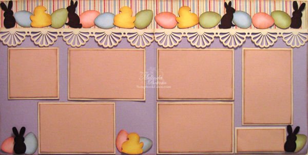 Vintage Easter Layout