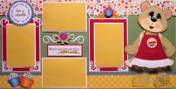 Bear and Cupcakes Layout