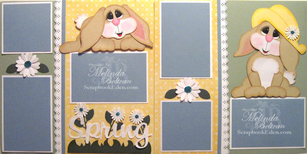 Spring Brown Bunnies Layout