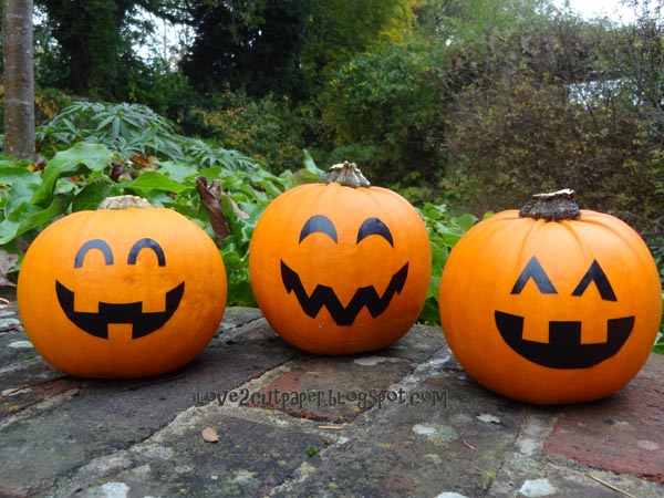 Jack-O-Lanterns with vinyl