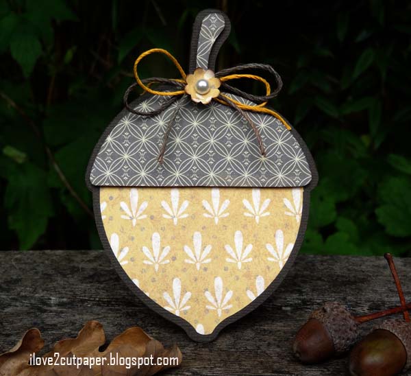 Acorn Shaped Card