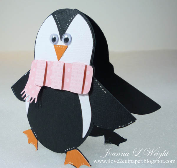 Shaped Penguin Card
