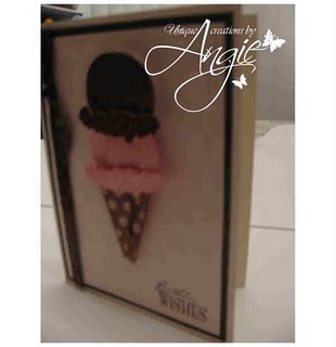 ice cream cone card