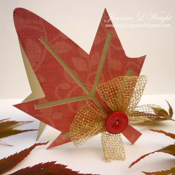 Leaf Shaped Card