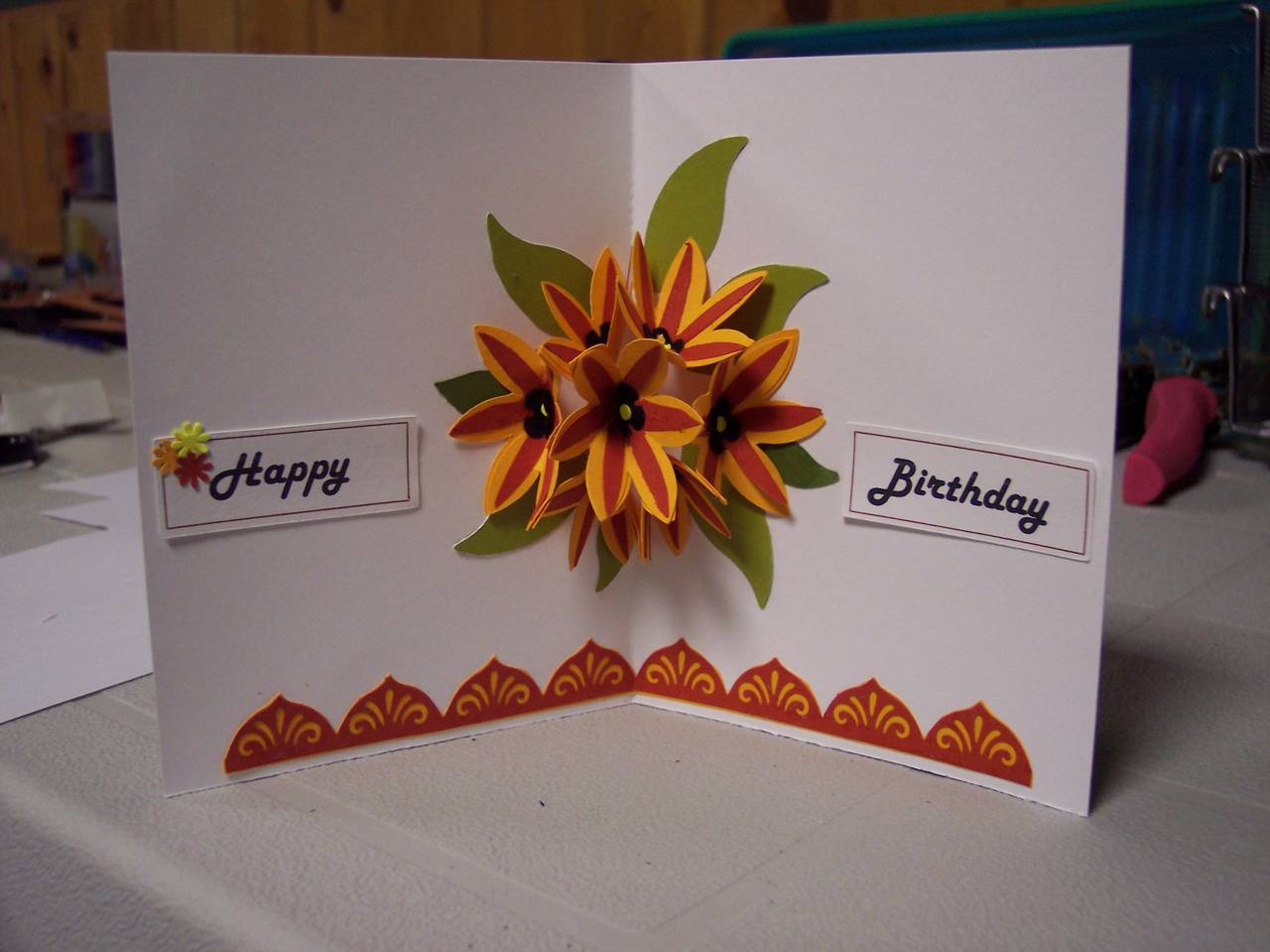 pop up insert for happy birthday card