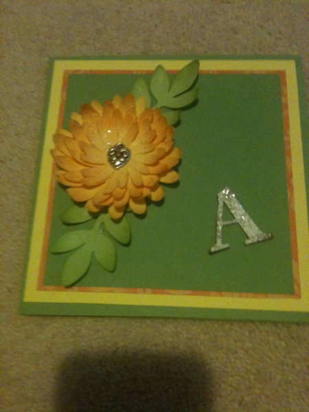 Flower A card