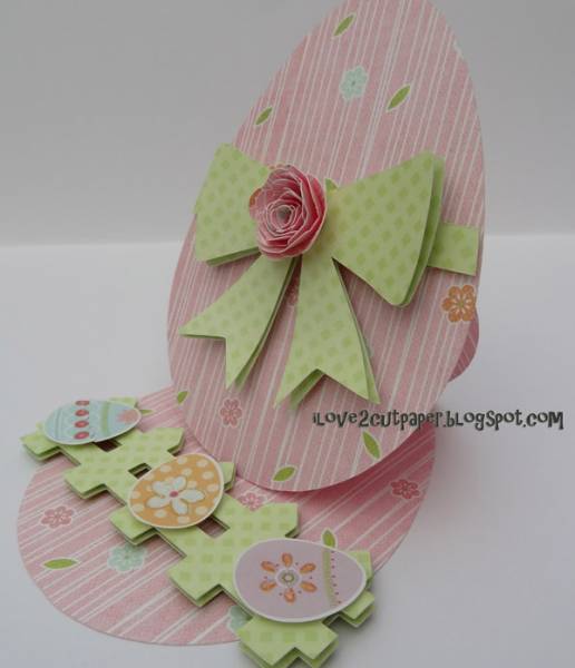 Easter Egg Easel Shaped Card - TUTORIAL