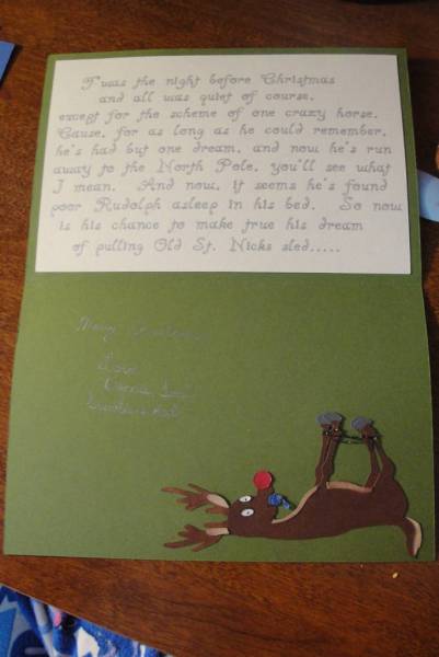 Rudolph Christmas card