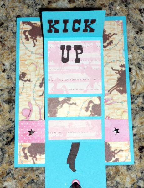 Cowgirl Waterfall Card