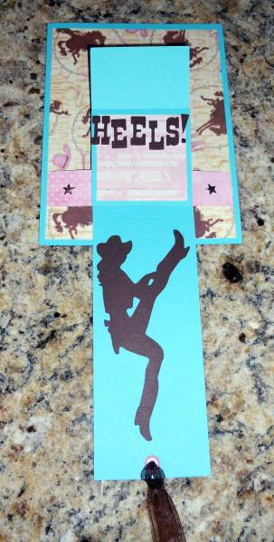 Cowgirl Waterfall Card