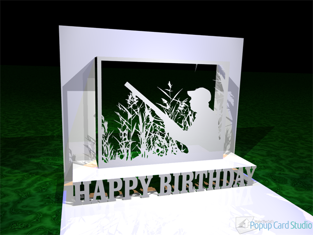 Hunter Happy Birthday Popup Card