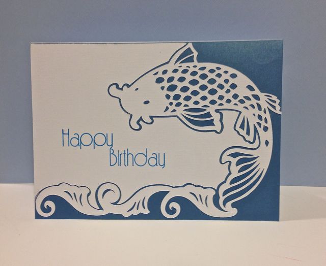 Koi Fish Birthday Card