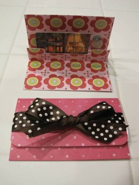 Another gift card holder with envelope