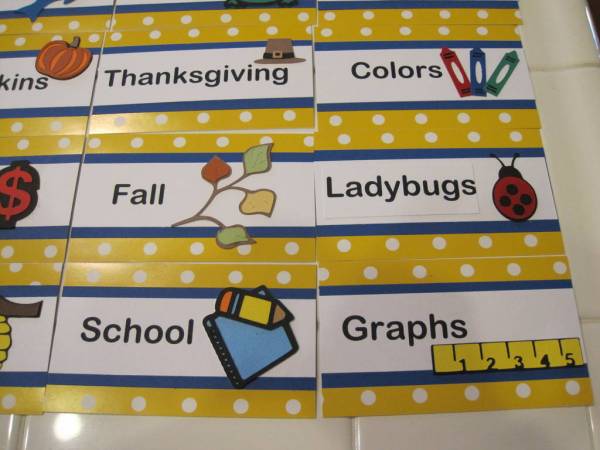 Kindergarten Library Tags