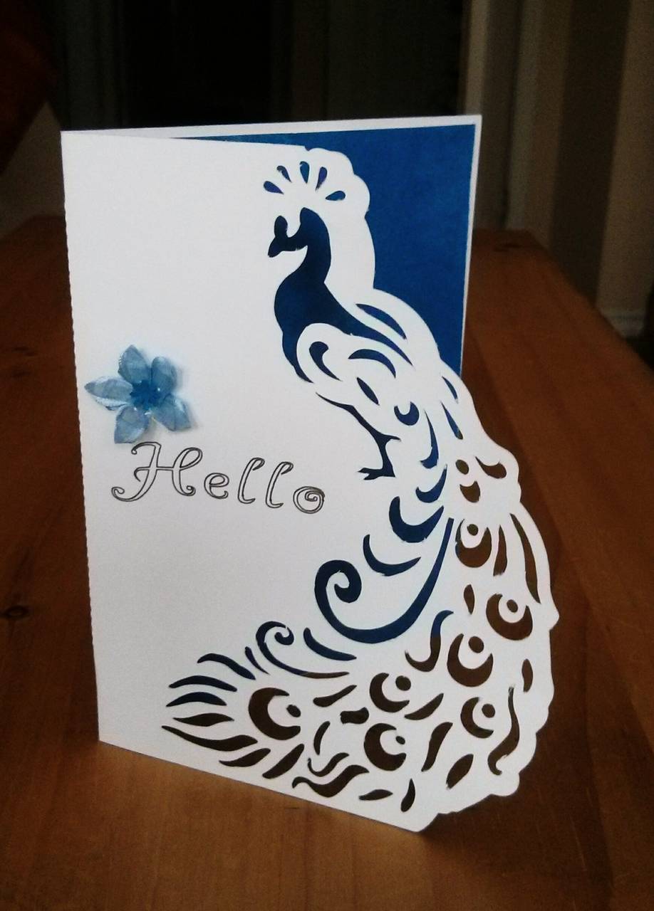 peacock card