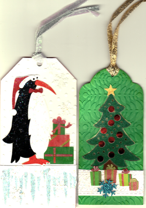 Christmas tags ornaments