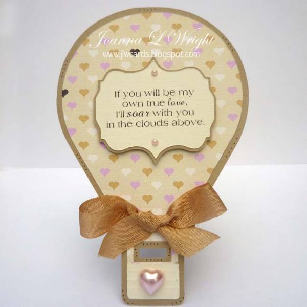 Hot Air Balloon Shaped Card