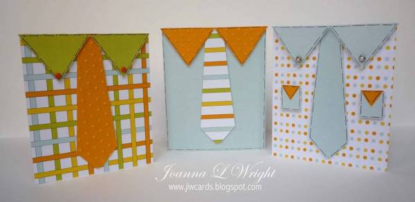 Shaped Tie and Shirt Cards