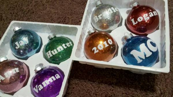 Glitter Ornaments 2010