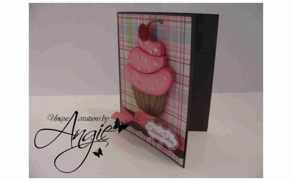 cupcake bday card