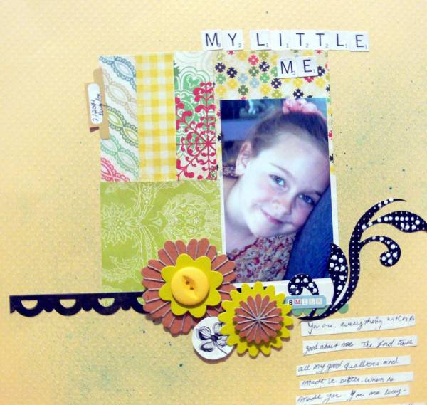 My little me scrap page