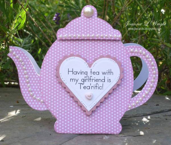 Teapot shaped card