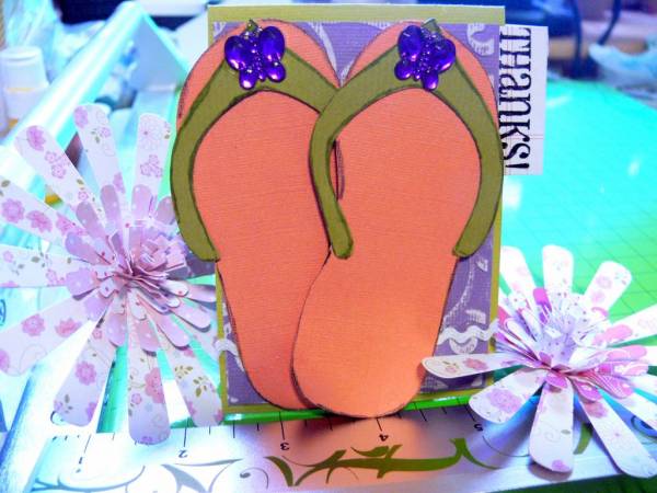 Thank Flip flop card