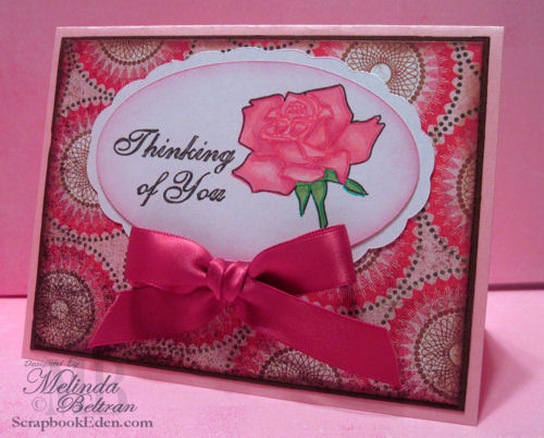 Thinking of You card and tag