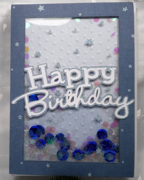 Happy Birthday Shaker Card