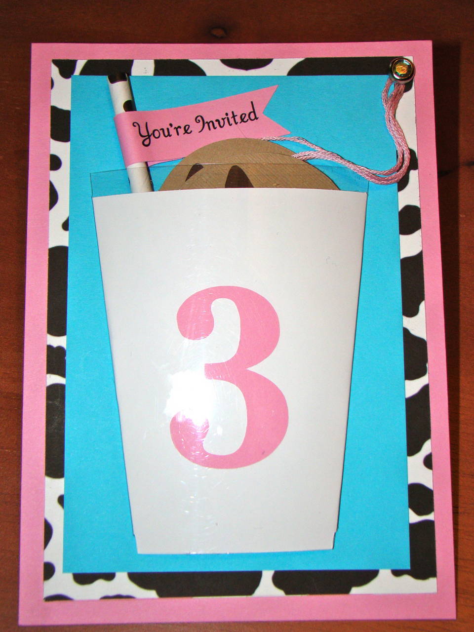 Milk and Cookies Birthday Invitation