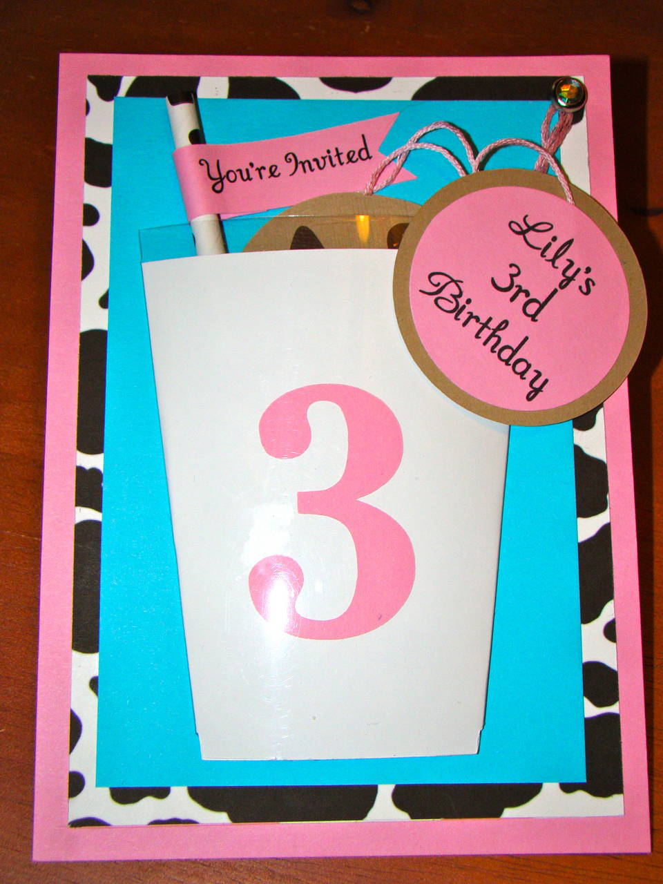 Milk and Cookies Birthday Invitation