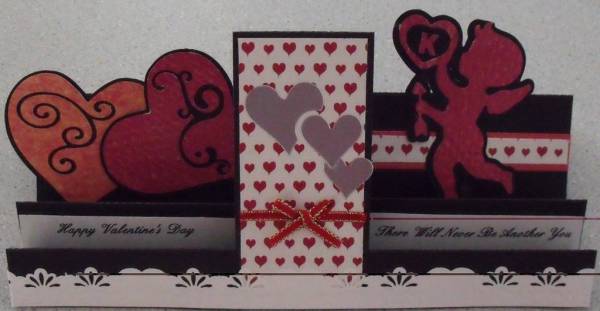 valentines card middle fold card