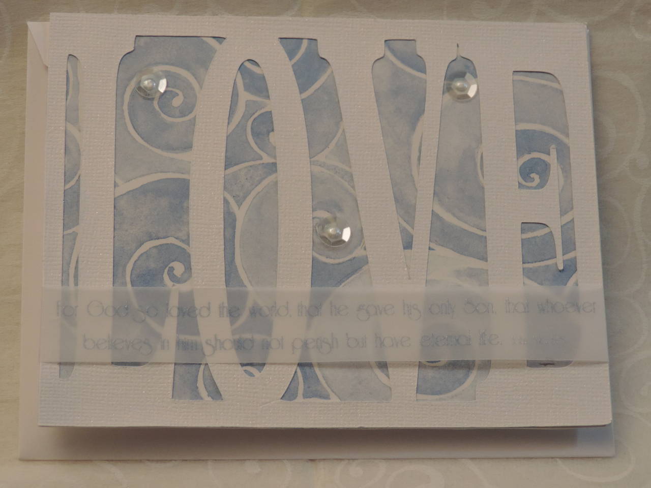 Love Word Card Front