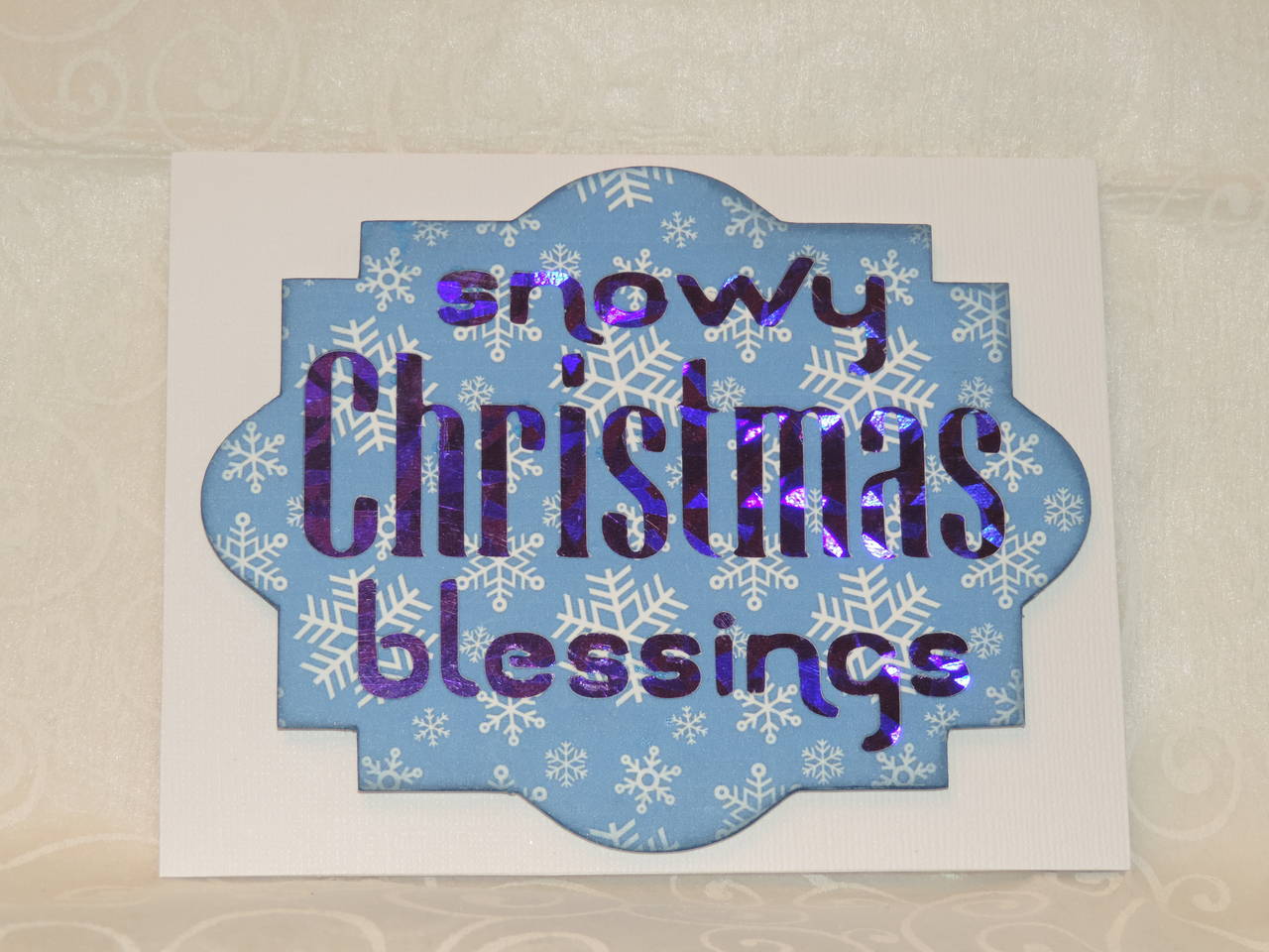 Snowy Christmas Blessings Card