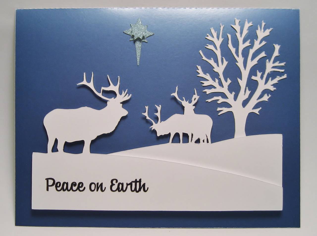 Elk Christmas Card
