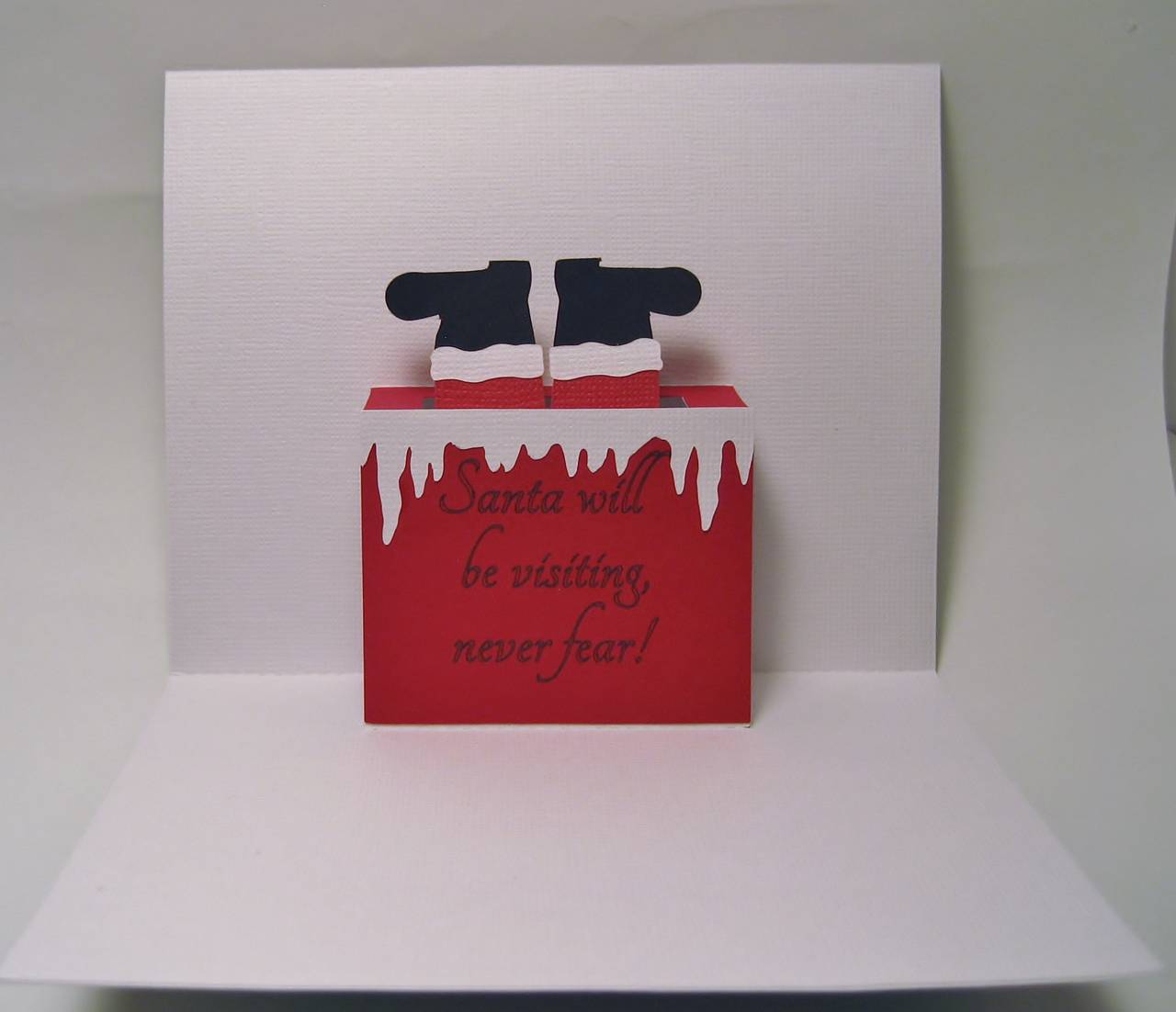 Pop Up Christmas Card - Santa