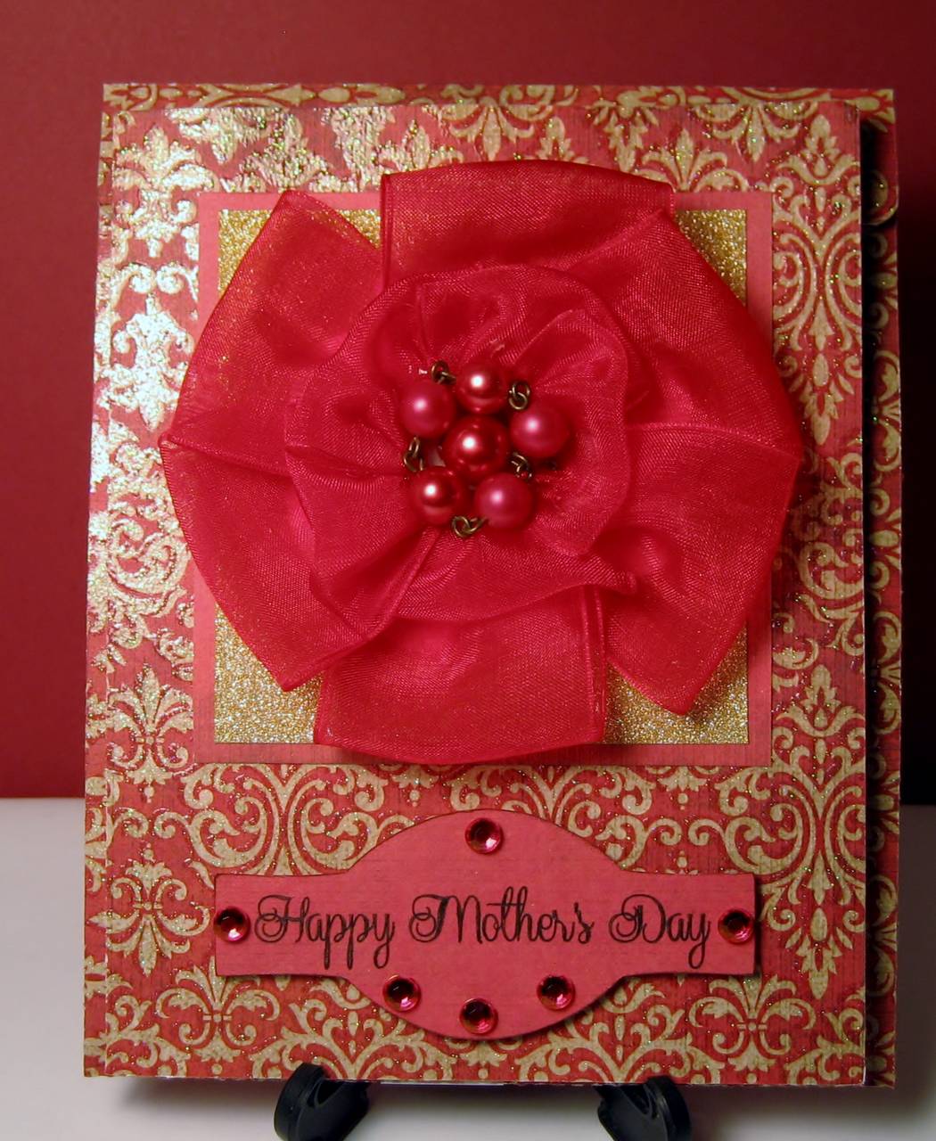 Mothers Day Cards with Ribbon Flowers