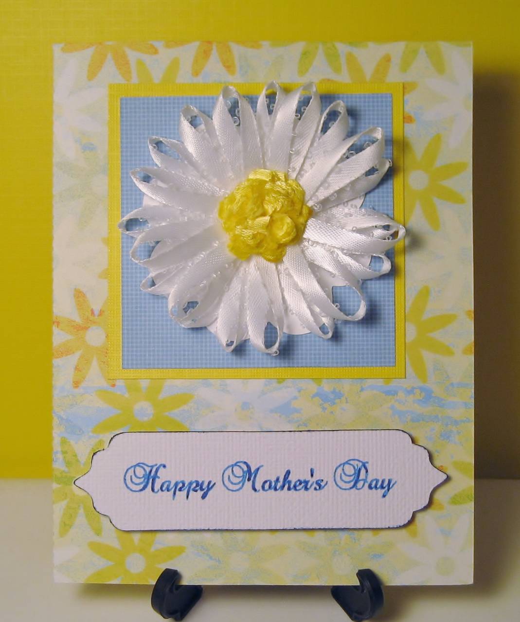 Mothers Day Cards with Ribbon Flowers