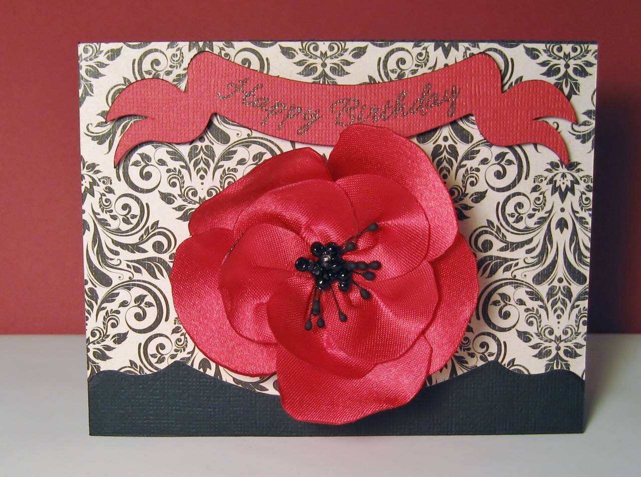 Ribbon Flower Birthday Cards