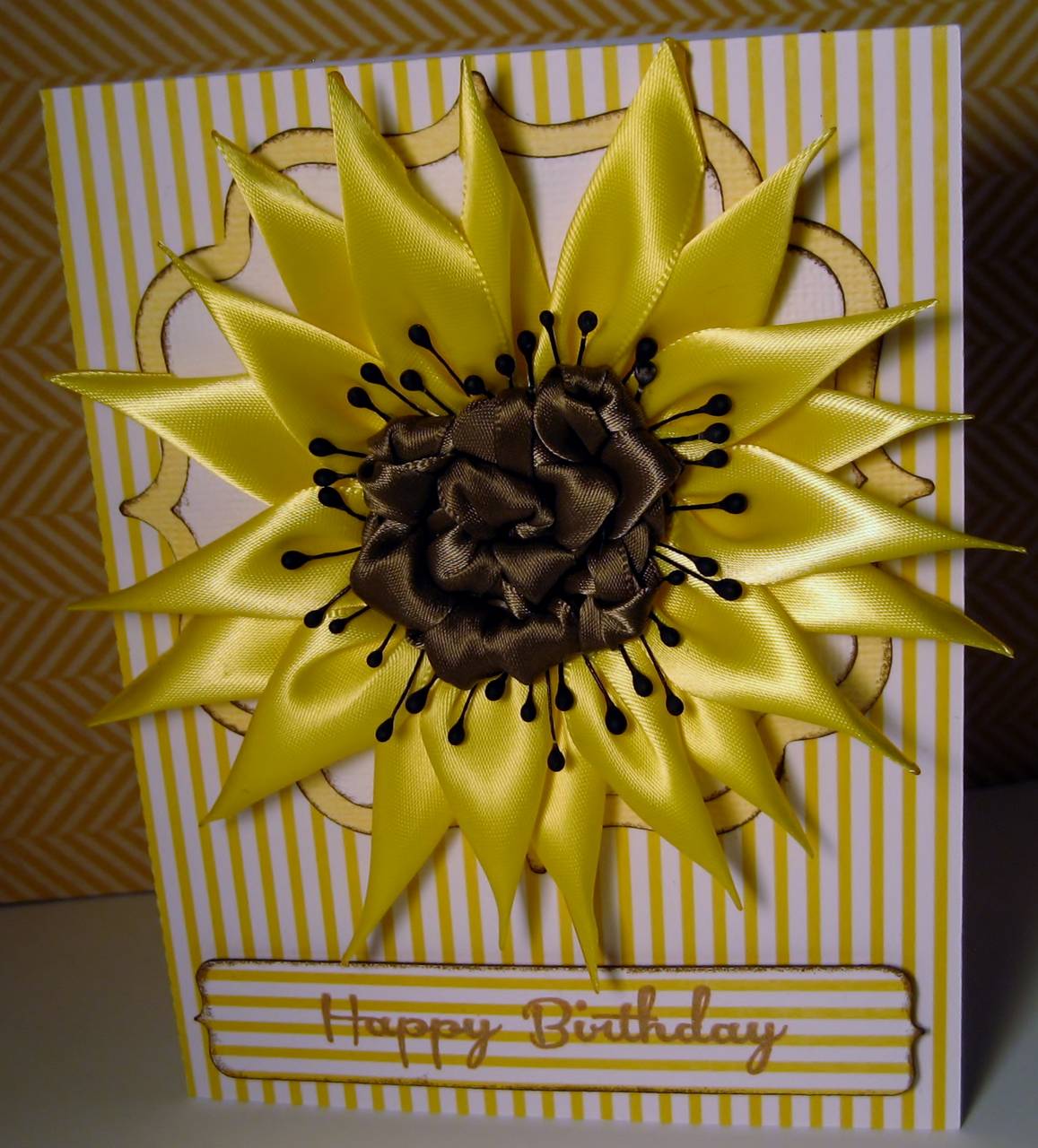 Ribbon Flower Birthday Cards