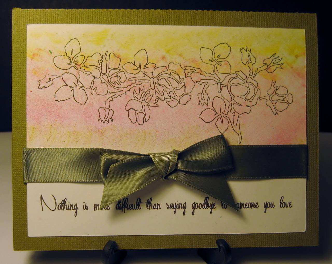 Chalk Ink Sympathy Card