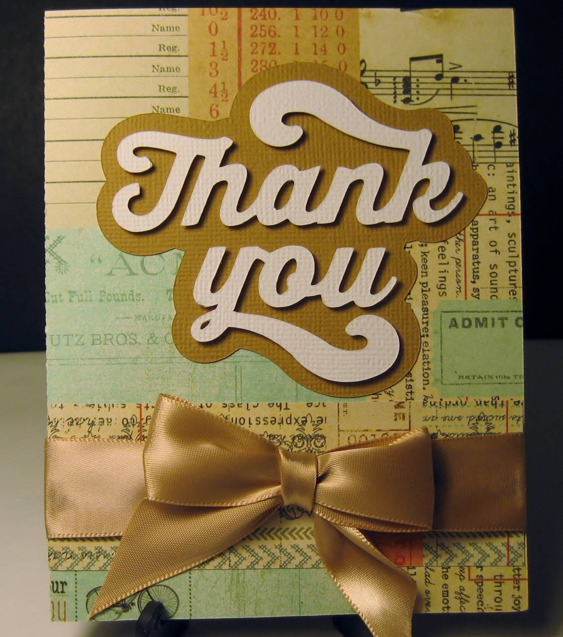 Fat Cutout Thank You Card