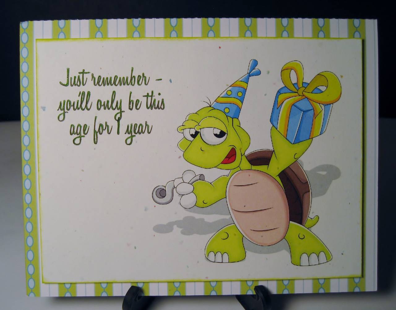 Printed Background Birthday Card