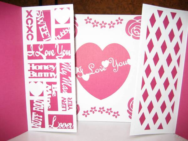 Valentine's Day Card-Inner Panels