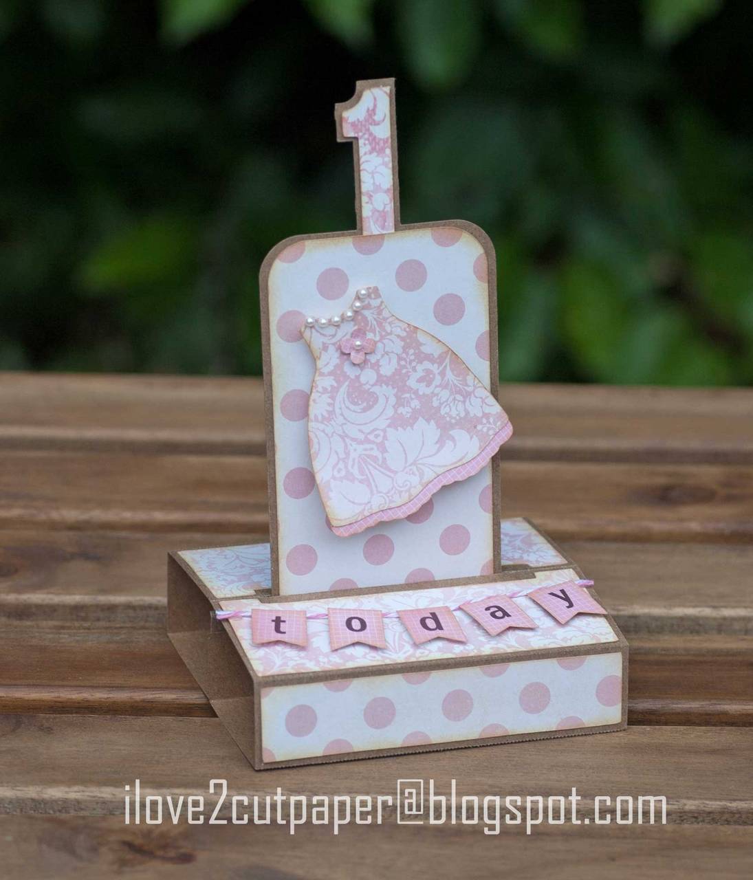 1st Birthday Pop Up Number Card