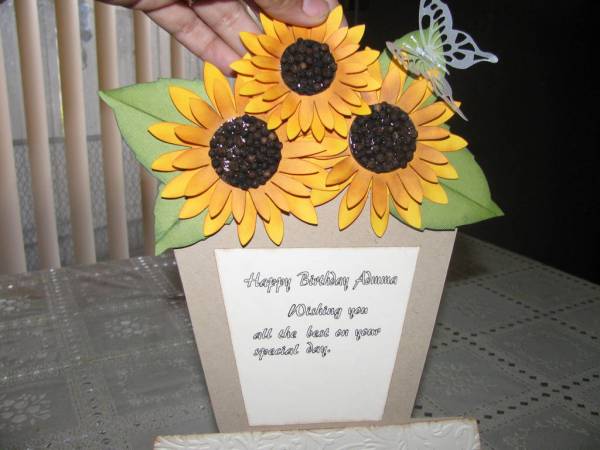 flower pot card